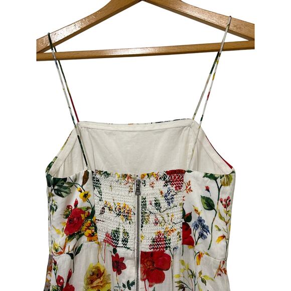 Alice + Olivia Valencia Floral Print Cotton Tiered Maxi Dress Size 0 - Picture 7 of 16